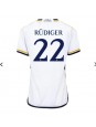 Ženski Nogometna dresi replika Real Madrid Antonio Rudiger #22 Domači 2023-24 Kratek rokav